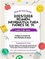 TK Parent Meeting Spanish